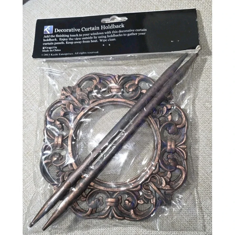 Decorative Antique Curtain‎ Holdbacks Set of 2 NIP Vintage Home Decor 🪟✨